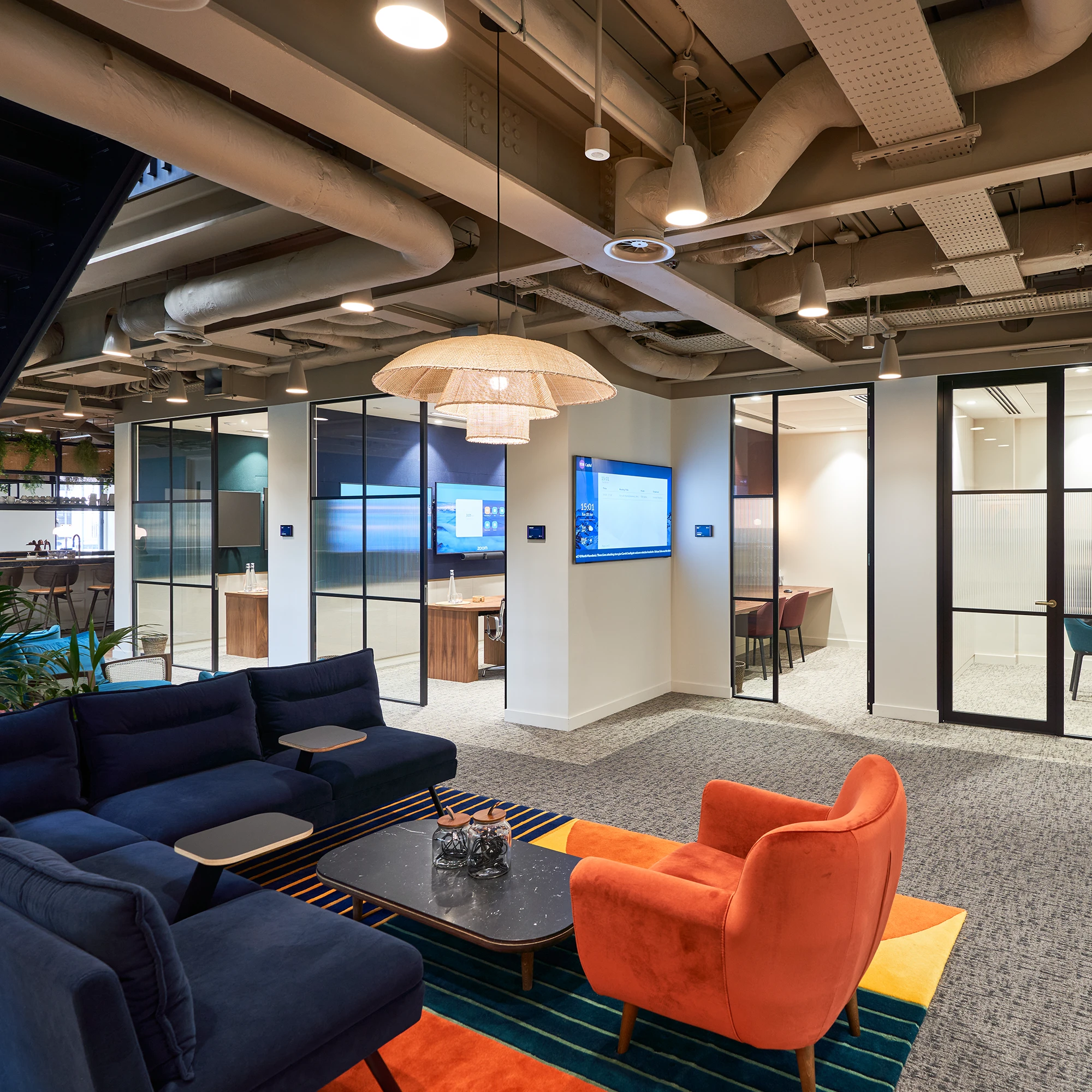 TDR - Breakout Area & Offices - Multiple Screens